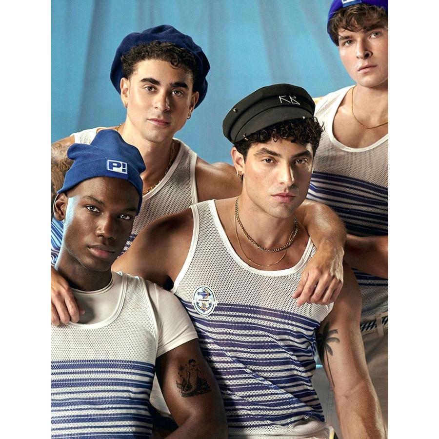 タンクトップ メンズ PUMP UNDERWEAR MESH TANK TOP ストライプ トメッシュ セクシー ジムウェア トップス パンプ スポーツ 下着 男性 ブランド | PUMP! UNDERWEAR | 12
