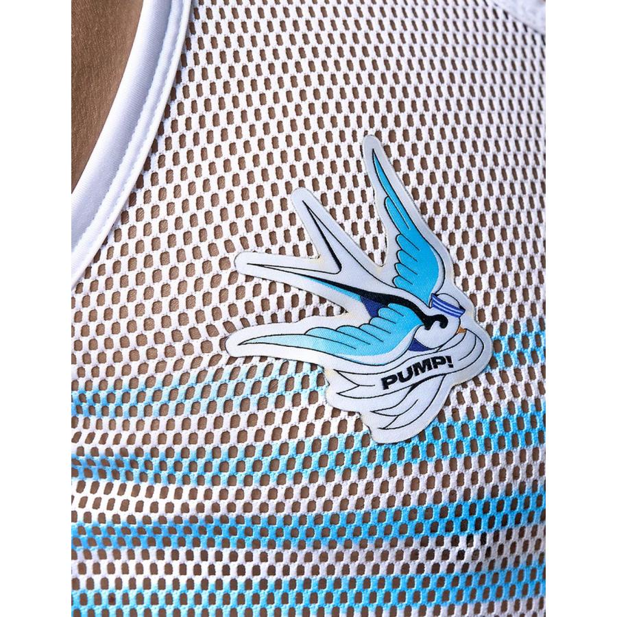 タンクトップ メンズ PUMP UNDERWEAR MESH TANK TOP ストライプ トメッシュ セクシー ジムウェア トップス パンプ スポーツ 下着 男性 ブランド | PUMP! UNDERWEAR | 18