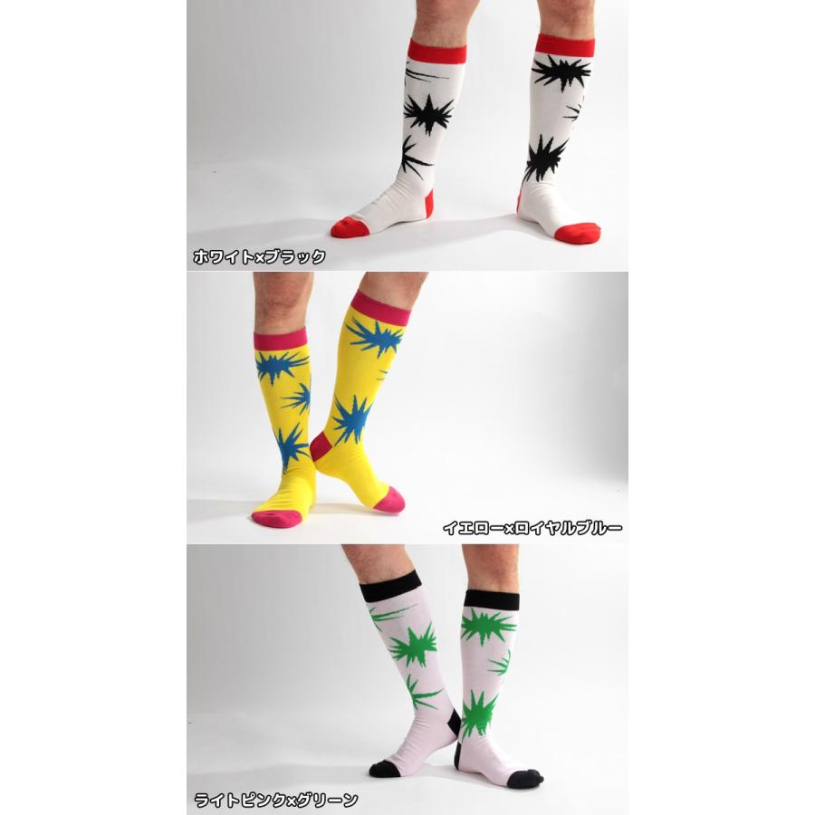 SOCK HOLIC ハイソックス 靴下 LONG SOCKS BANG BANG 男性 メンズ 23-25cm 25-27cm 27-29cm 大きいサイズ 小さいサイズ |  | 02