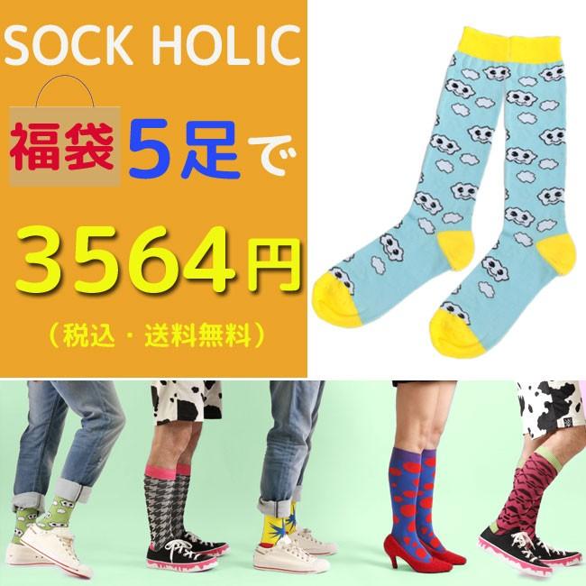 在庫限り SOCK HOLIC ソックス 靴下 5足セット福袋 男性 27-29cm 23-25cm メンズ 25-27cm 人気の定番 小さいサイズ 大きいサイズ