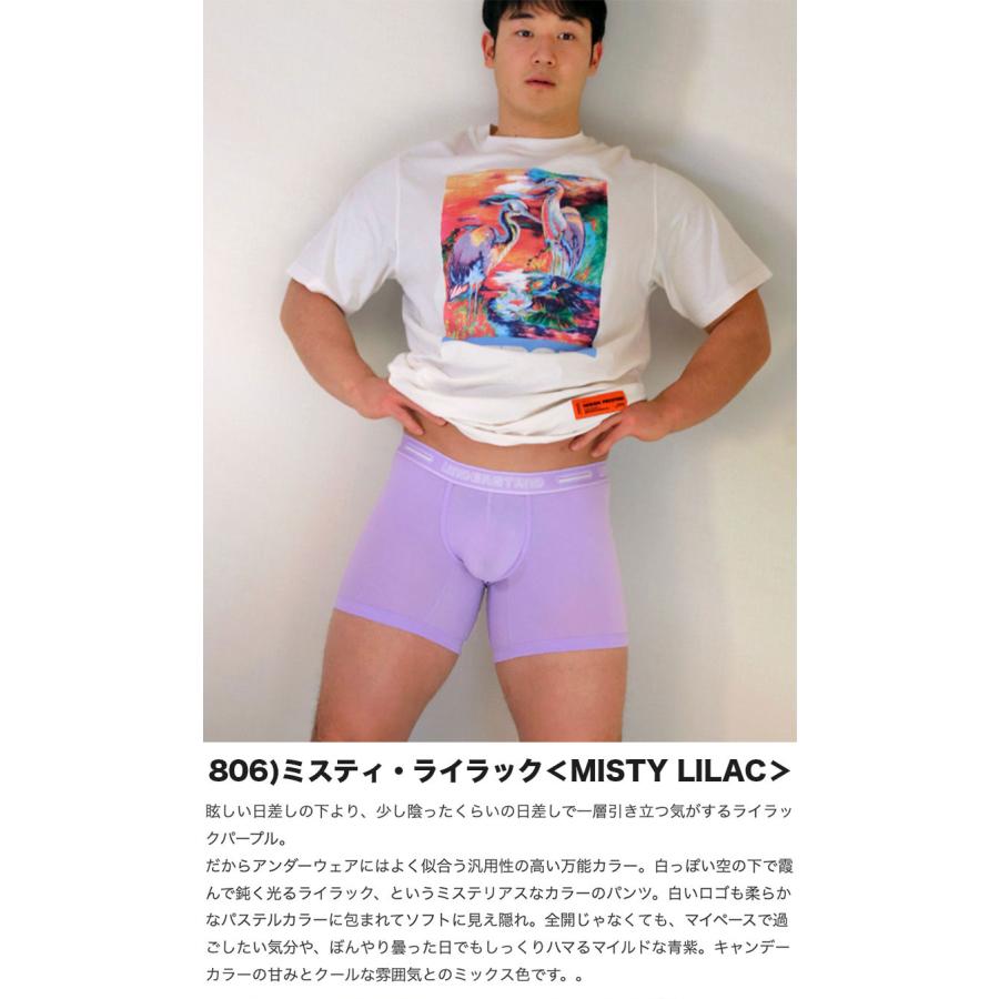 ロングボクサーパンツ メンズ UNDERSTAND アンダースタンド STAMPED モモフィッター ボクサーブリーフ コットン 綿 パステルカラー 下着 男性 ブランド | アンダースタンド | 12