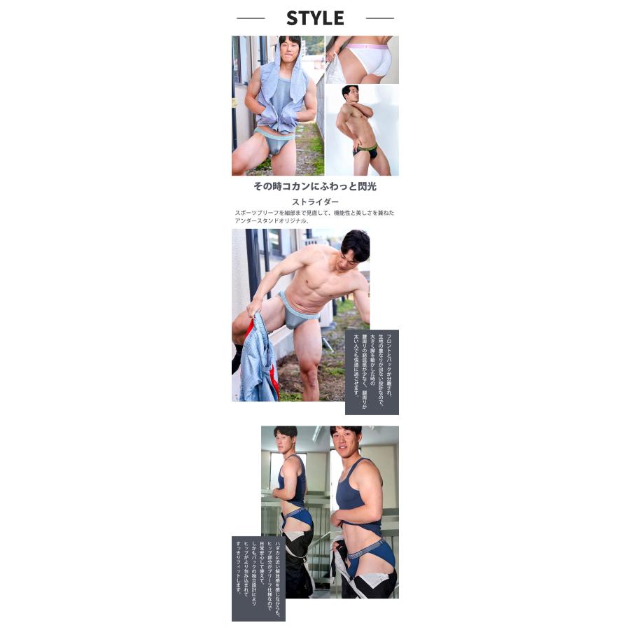 スポーツブリーフ メンズ ストライダー UNDERSTAND アンダースタンド STROBESCOPE ストロボ ローライズ モダール パンツ 下着 男性 ブランド プレゼント | アンダースタンド | 23