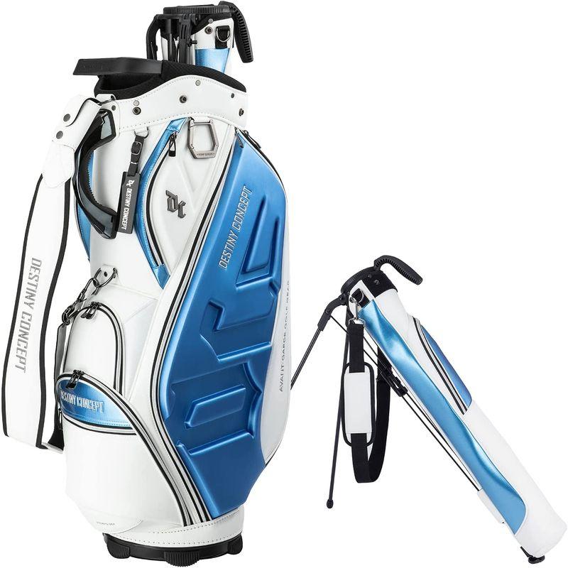 送料無料 ディスティニーコンセプトDESTINY CONCEPT デュアル キャディバッグ DC-X14B DUAL セルフスタンドクラブケース 内蔵 【9281763557】(33214円)