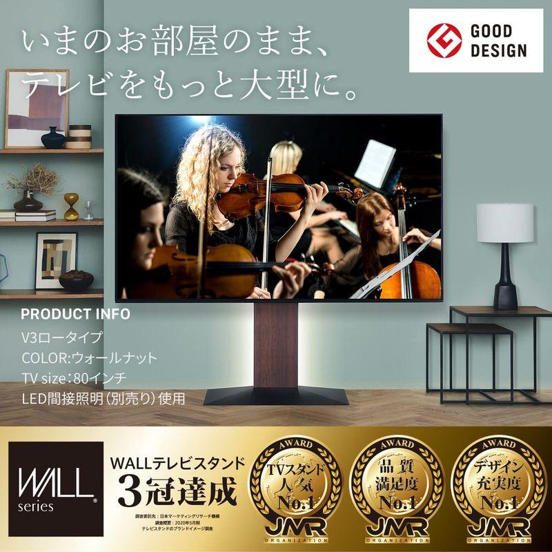★11時間以内発送★美品 EQUALS イコールズ テレビ台 壁寄せテレビスタンド WALL V3 ロータイプ 32?80V対応 ウォールナット 【6207171512】(22212円)