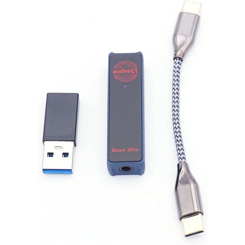 audirect Beam 3 PRO ポータブルUSB DAC ヘッドホンアンプ ヘッドホンアンプ Beam PRO ポータブルUSB DAC
