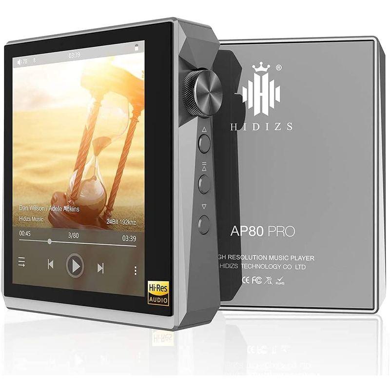 Bluetooth付きHIDIZSAP80 PRO MP3プレーヤー、LDAC/aptX/FLAC/Hi-Resオーディオ/FMラジオ付き PRO MP3プレーヤー LDAC/aptX/FLAC/Hi Resオーディオ/FMラジオ付き