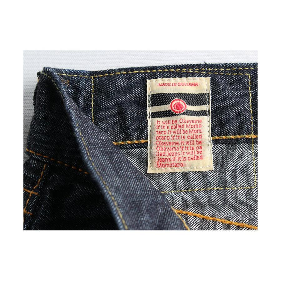 ★キッズ用 本格デニム★ 桃太郎ジーンズ 140サイズ 桃太郎ジーンズ 14オンスセルビッジグレーデニムナロー