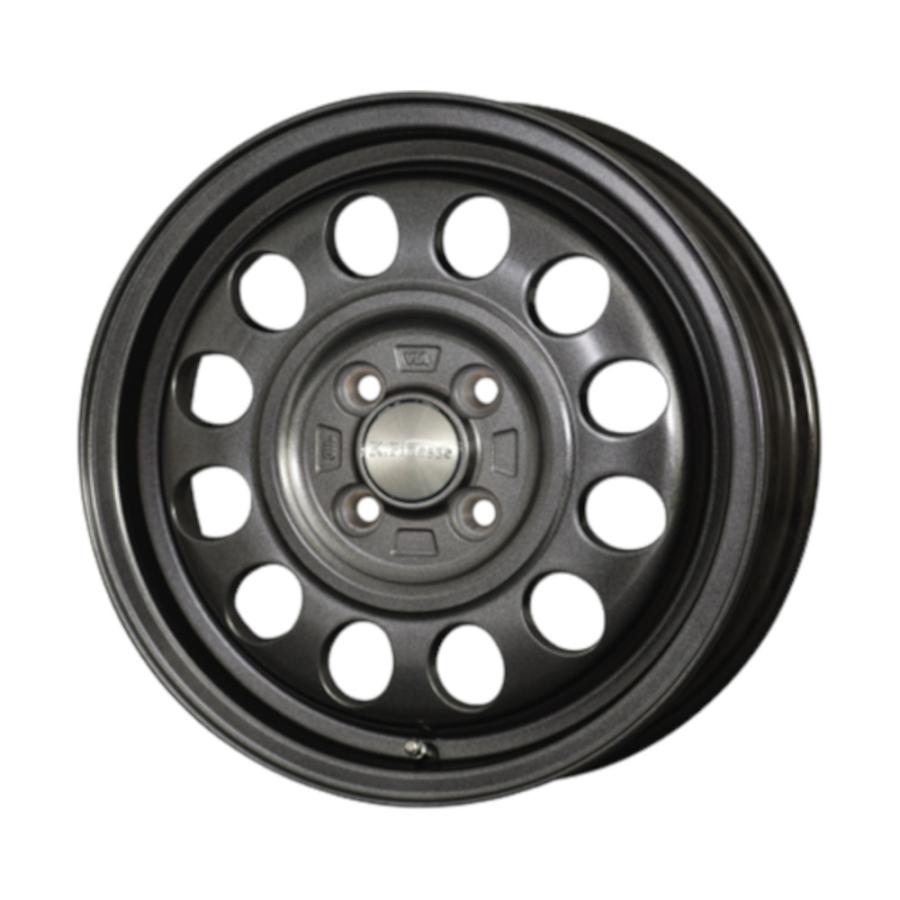 W300 145/80R12 80/78N スタッドレスタイヤ アルミホイール 4本セット 2023年製 K.Finesse ガンメタブラック  軽トラック12インチ スタッドレス 冬タイヤ｜monkeys｜02