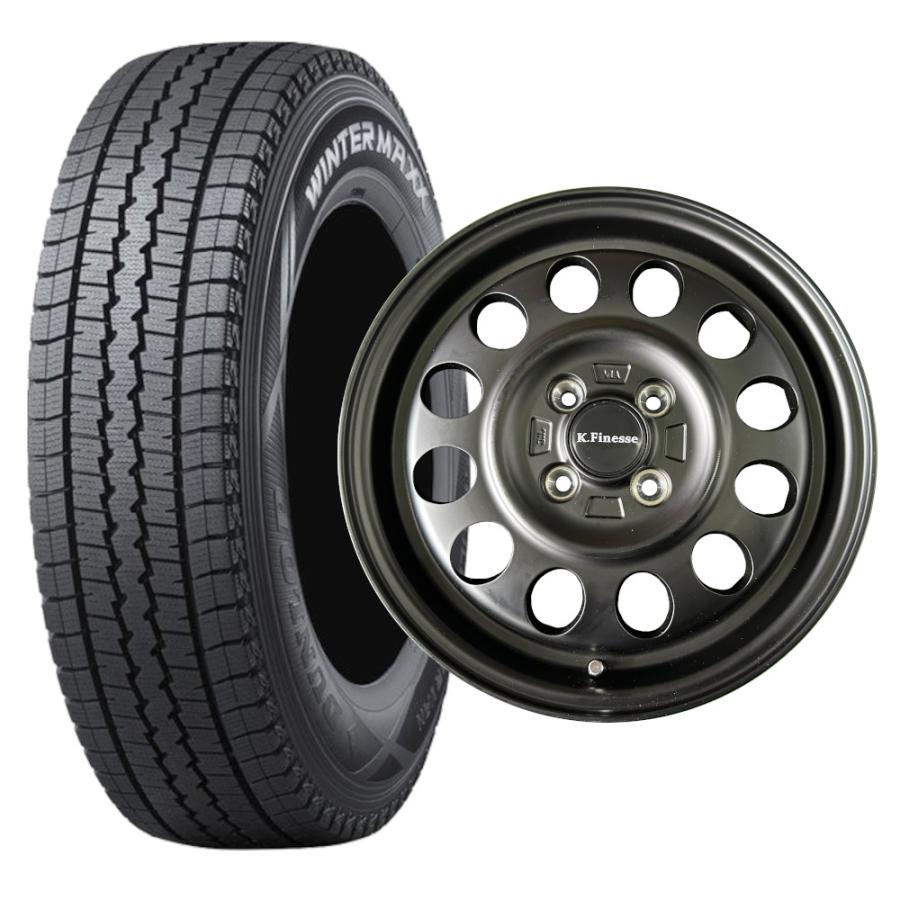 ダンロップ ウィンターマックス SV01 145r12 8pr アルミホイールセット 
