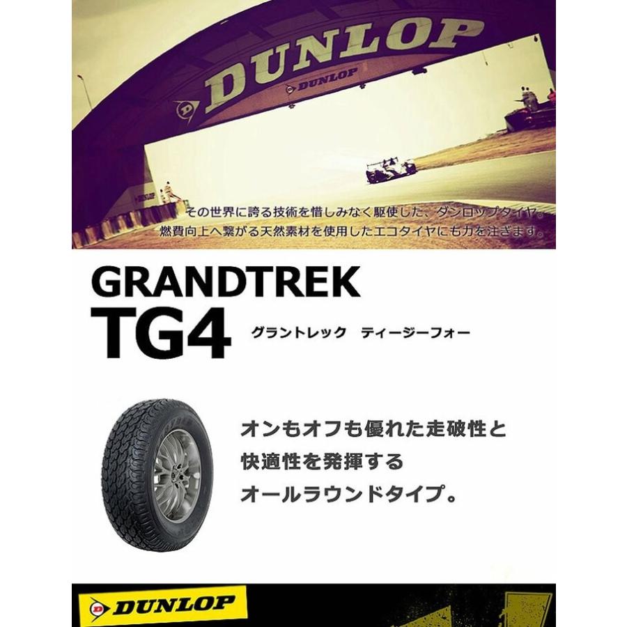 4本セット 145R12 6PRダンロップ TG4DUNLOP GRANDTREK TG4 145R12 6PR サマータイヤ 軽トラ 軽バン 商用 2024年製｜monkeys｜03