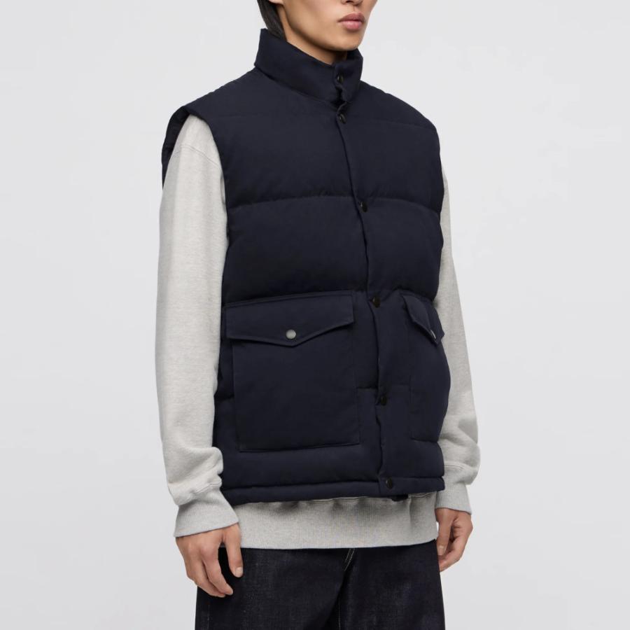 桃太郎ジーンズ　ベスト 桃太郎ジーンズ（MOMOTARO JEANS） ベスト 刺子 反応染め ブラック