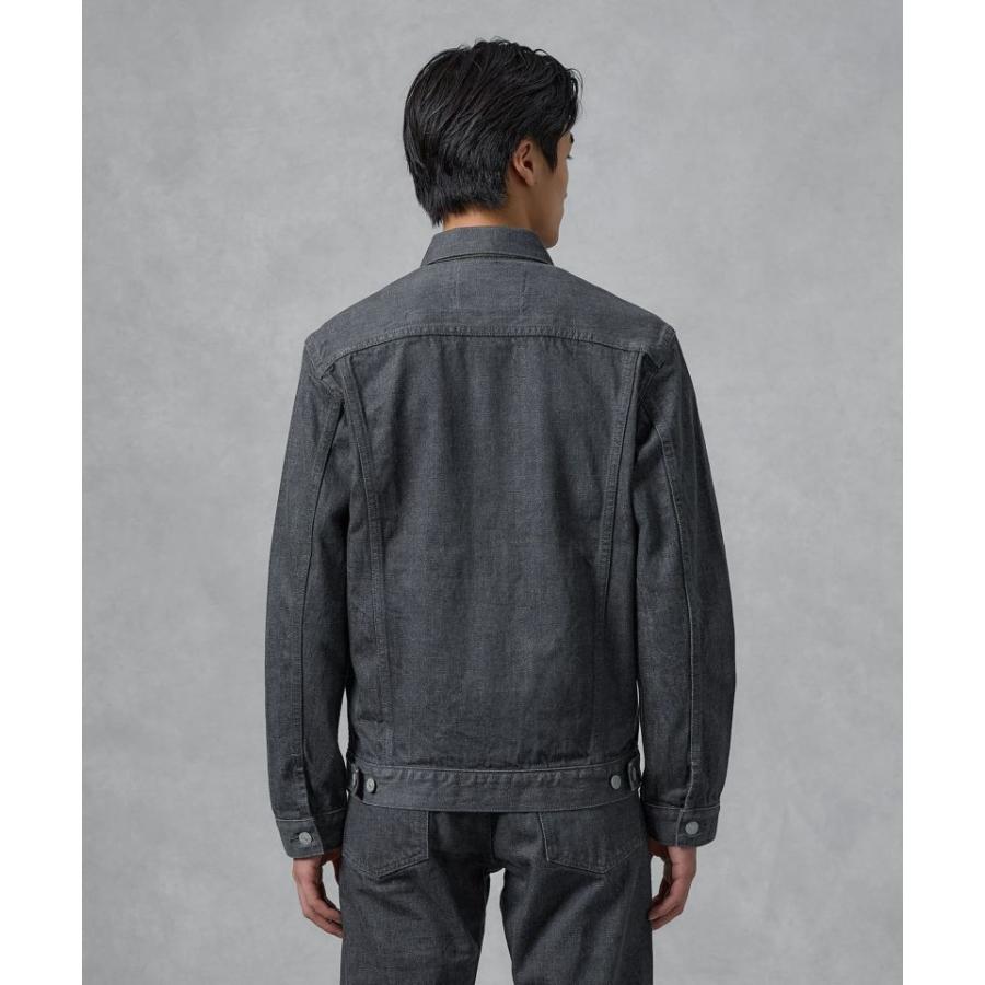 桃太郎ジーンズ 14オンスセルビッジグレーデニムV-SEAMジャケット 2023AW 14oz SELVEDGE GRAY DENIM V-SEAM JACKET MXOT1101｜monkeys｜03