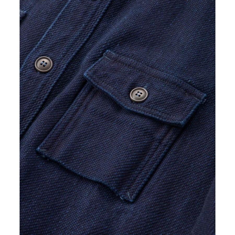 桃太郎ジーンズ 【桃太郎JEANS】 ヘビーインディゴドビーシャツ