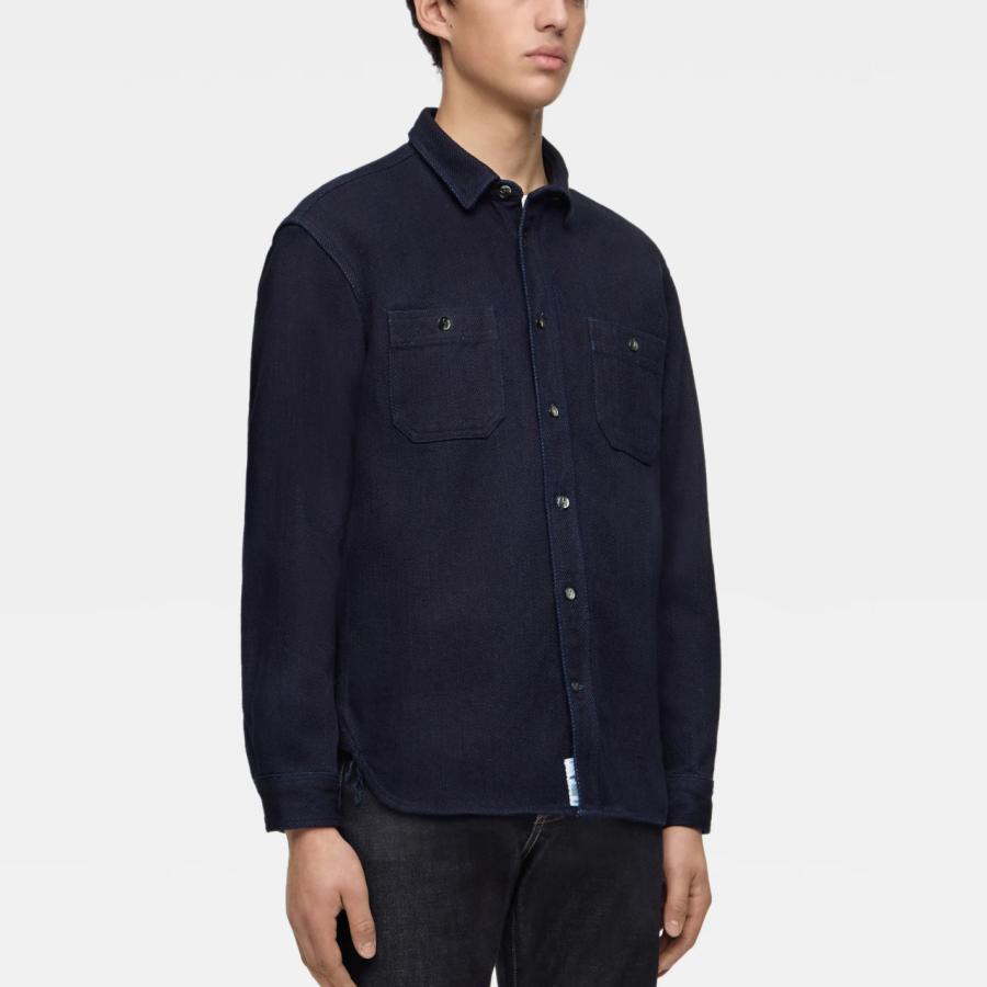 桃太郎ジーンズ（MOMOTARO JEANS） 長袖 シャツ ドビー ワークシャツ