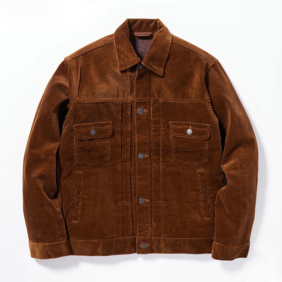 桃太郎ジーンズ　コーデュロイダブルポケットジャケット ブラウン 桃太郎ジーンズ（MOMOTARO JEANS） ジャケット アウター コーデュロイ