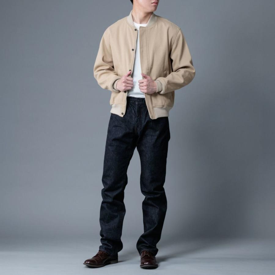 桃太郎ジーンズ ジャケット アウター MA-1 ブルゾン 刺子 ナイロン