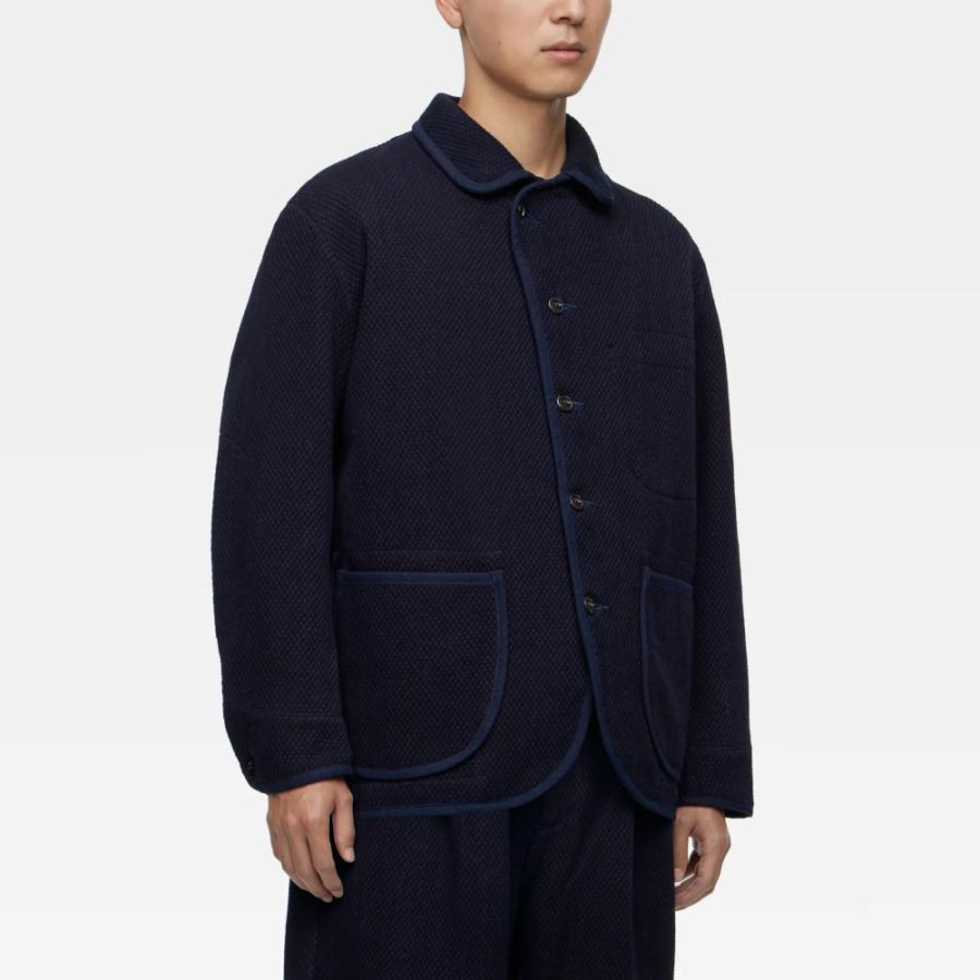 桃太郎ジーンズ  ジャケット 刺子 インディゴ 日本製 濃紺 パイピング ポケット コットン100％ MXOT1317 | 桃太郎ジーンズ | 01