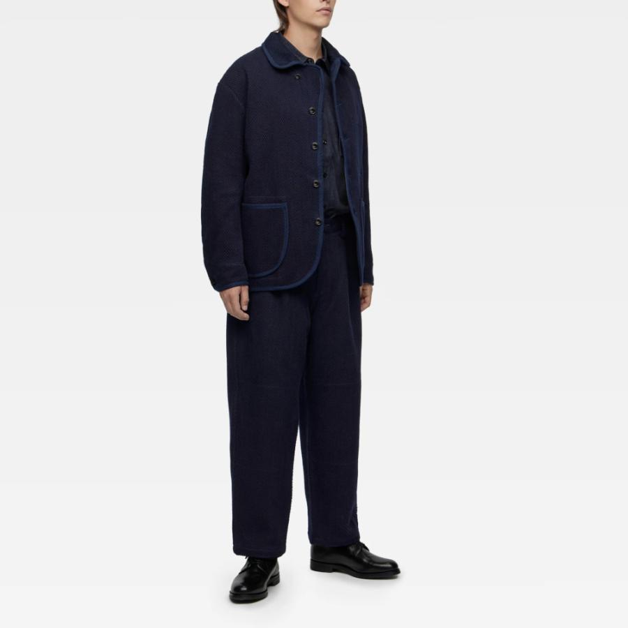 桃太郎ジーンズ  ジャケット 刺子 インディゴ 日本製 濃紺 パイピング ポケット コットン100％ MXOT1317 | 桃太郎ジーンズ | 04