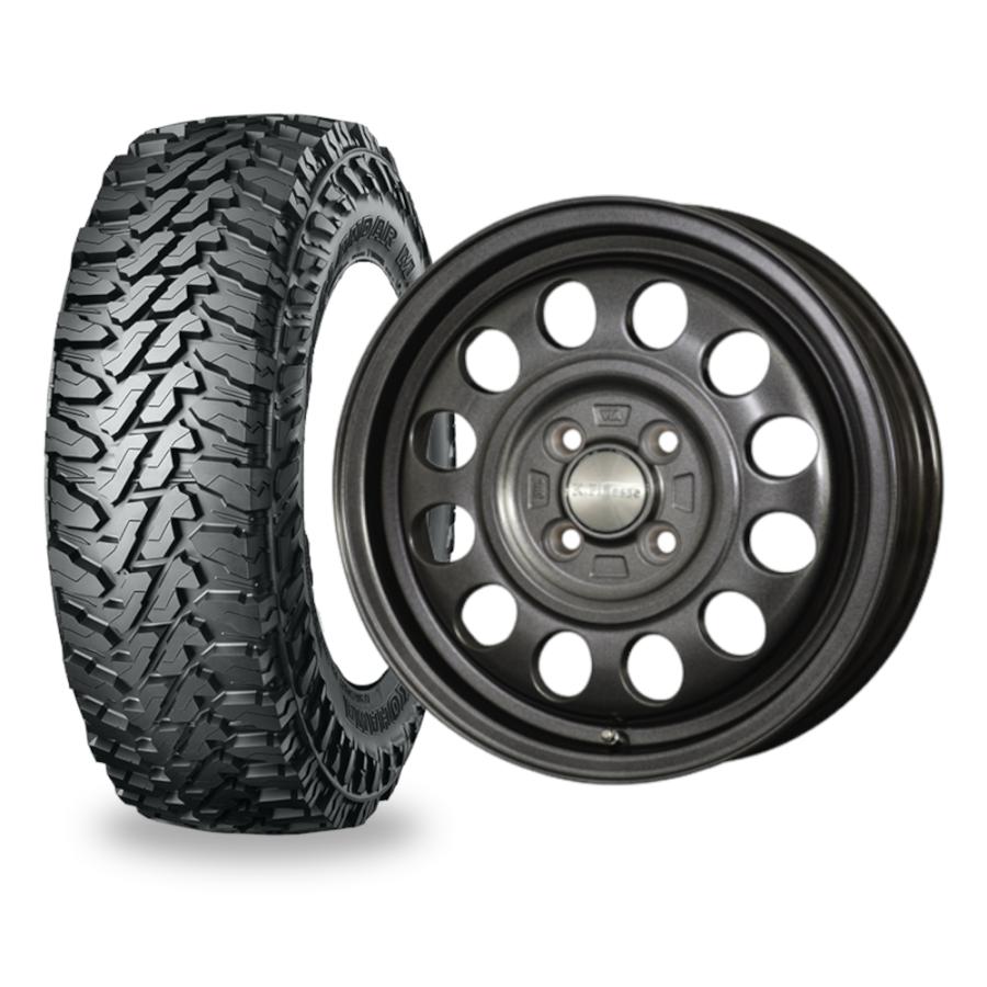 145/80R12 GEORANDAR/KT ケイフィネスD12アルミ4本セット ヨコハマ