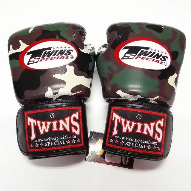 新品 正規 TWINS 本格ボクシンググローブ 迷彩/ボクシング/ムエタイ/本