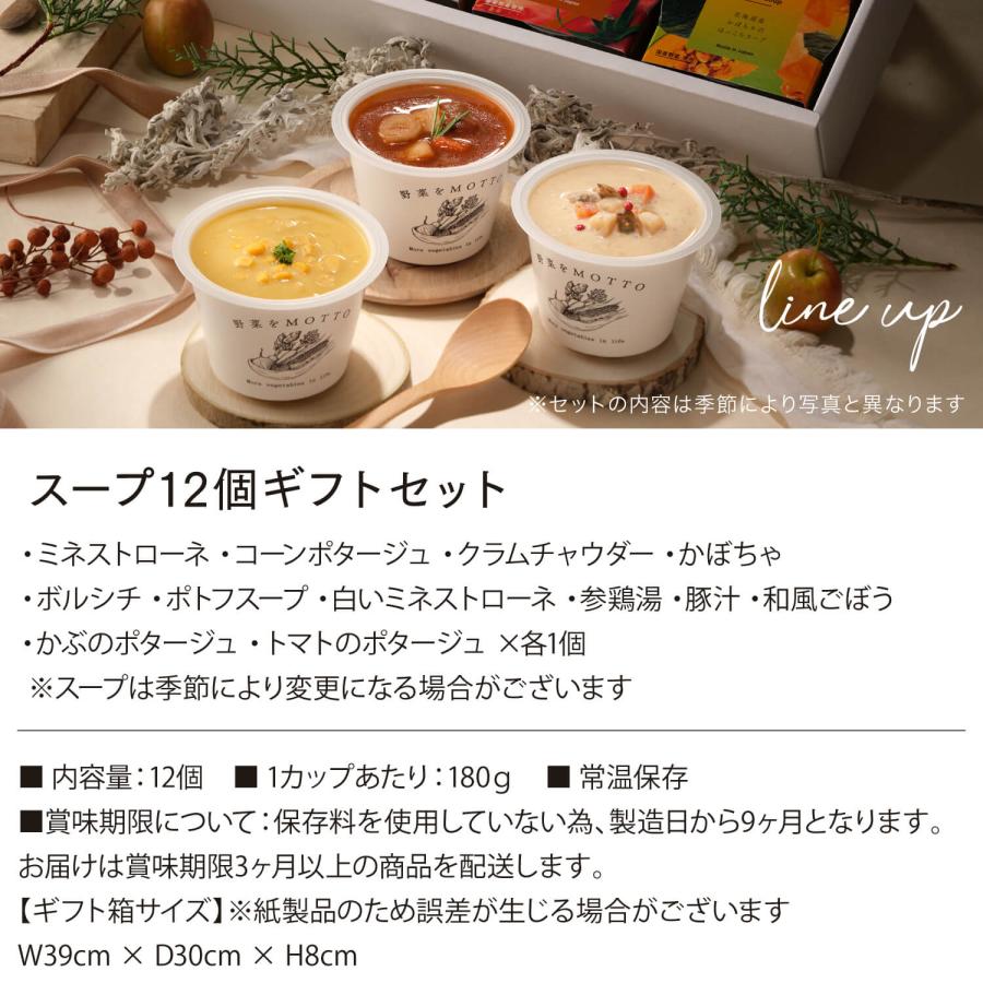 野菜をMotto!! ギフト スープ 12個 セット おまかせ プレゼント 野菜