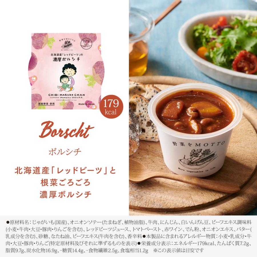 ポッカスープ景品　ちびまる子おしゃれセット 野菜をMotto!! スープ 6個 ギフト ちびまる子ちゃんセット プレゼント