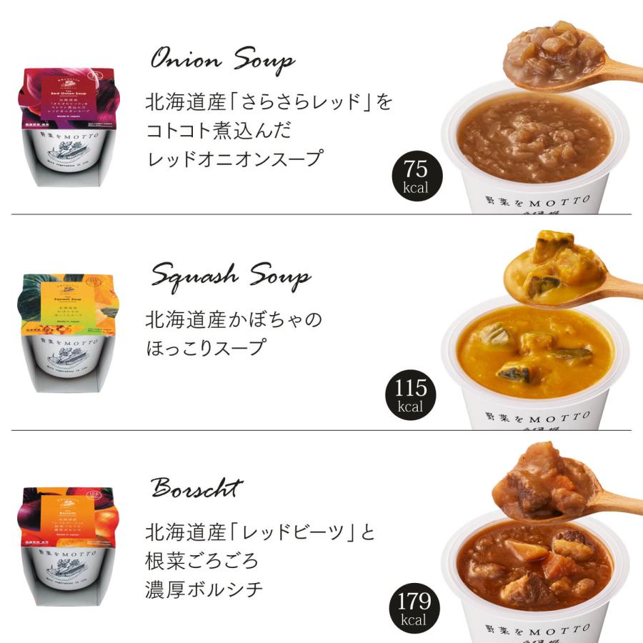 スープ おまかせスープ 32個セット レトルト｜ミネストローネ コーン クラムチャウダー ボルシチ かぼちゃ ポトフ 和風 鶏白湯 とん汁 | 野菜をMotto!! | 04