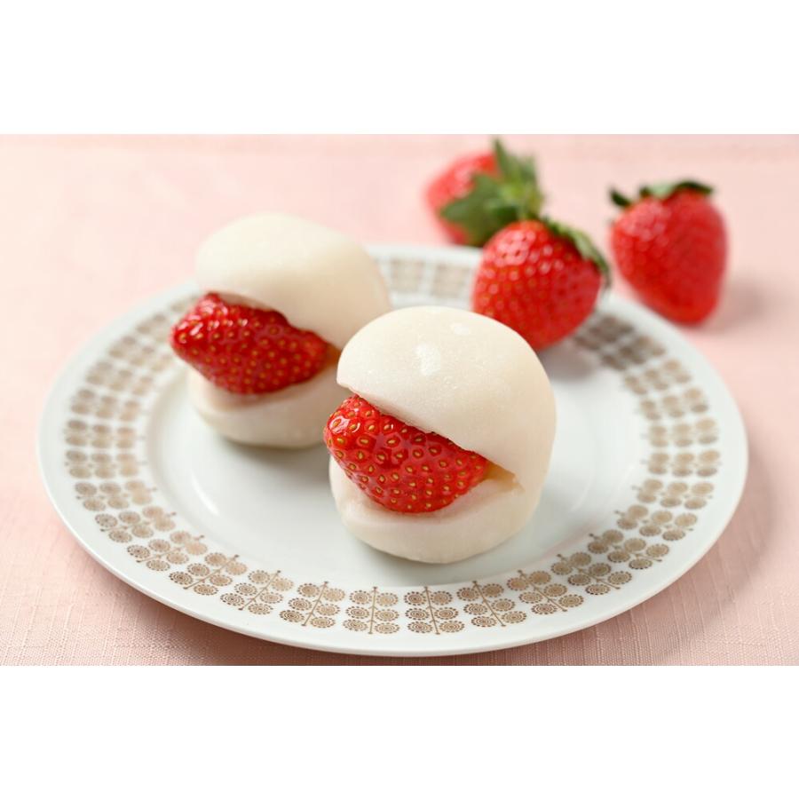 ジャンボいちご大福 8個 ／苺大福 白あん 白餡 冬 春 お菓子 和菓子