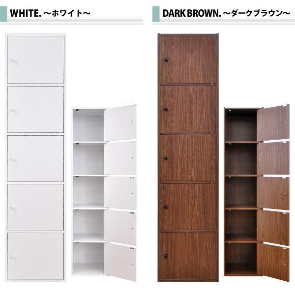 豪華で新しい リビング収納 収納棚 5ドアタイプ ホワイト 幅41cm 可動棚 取り外し扉付き マルチカラーボックス 5d 代引不可 カラー キューブボックス