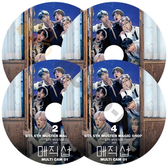 K-POP DVD BTS-2019 5Th Muster Fan meeting 4枚SET Magic BTS 防弾少年団 Shop 安心の定価販売 お金を節約 日本語字幕有 -Muster - バンタン