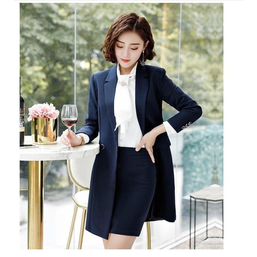 期間セール レディース5点セット ベスト付きスーツ ビジネススーツ ロング丈テーラードジャケット セットアップスーツ 通勤 Ol オフィス パンツスーツ 就活 面接 オンラインストア正規店 Www Superavila Com