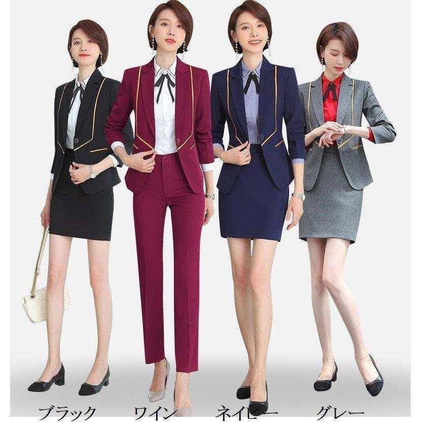 オンラインの新製品 人気定番 リクルートスーツレディース 3点セット セレモニースーツ ビジネススーツ セットアップスーツ パンツスーツ スカートスーツ 就活 面接 オフィス Ol 通販安い Manpredict Com