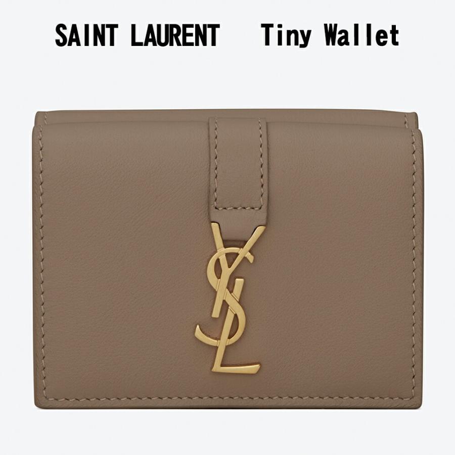 サンローラン タイニーウォレット ミニ財布 Yslロゴtaupe トープ 送料無料 Ysl Tinyw Ta モノコーポレーション 通販 Yahoo ショッピング