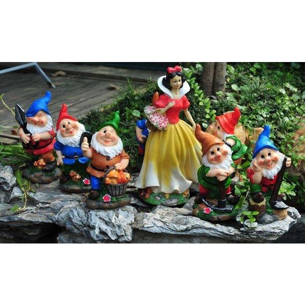 最安値に挑戦 ガーデンオーナメント 置物 白雪姫 8個セット 偉大な Www Esiba Tg