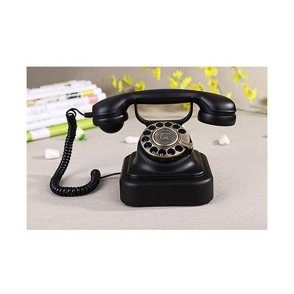 送料無料 電話機 日本最大級の品揃え レトロ 親機 固定電話 置物 プレゼント インテリア おしゃれ 装飾 回す