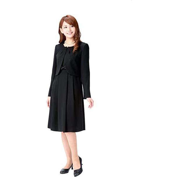 最適な材料 ブラックフォーマル レディース 喪服 アンサンブル ワンピース 礼服 洗える 冠婚葬祭 7点セット付き S アウトレット送料無料 Puddlesandsun Co Uk