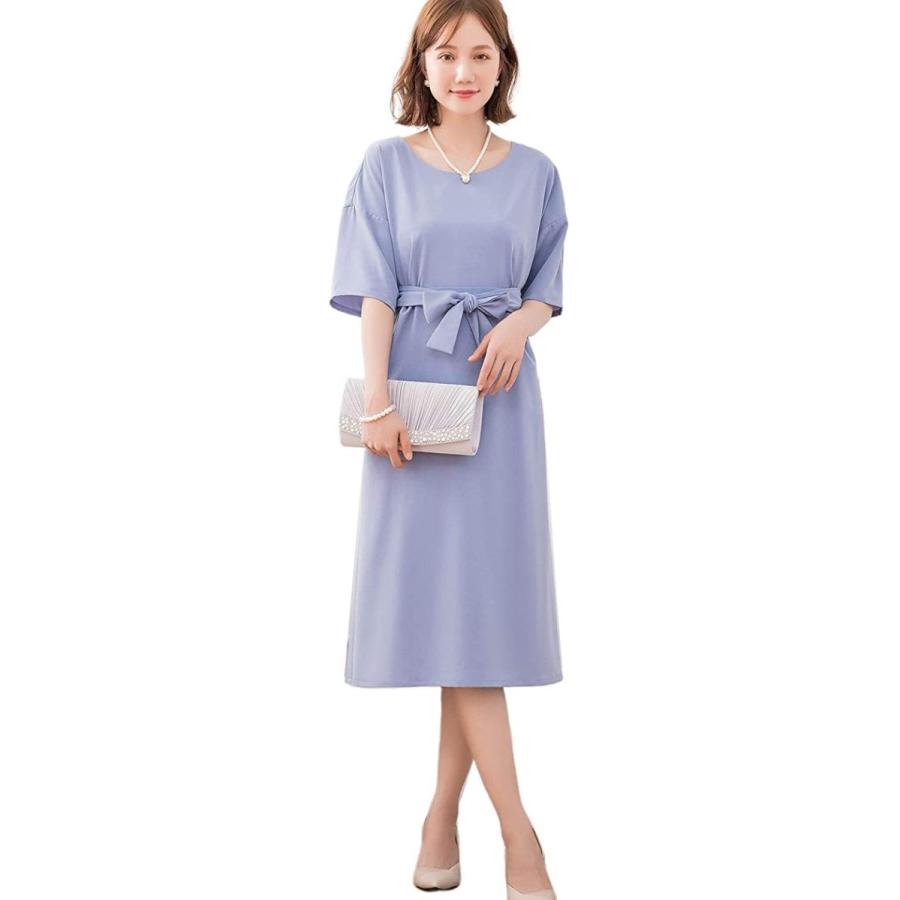 クリアランス最安値 結婚式 ワンピース パーティードレス 大きいサイズ ドレス フォーマルドレス お呼ばれ 服 ミモレ丈 リボン 上品 袖あり S 販売 員 ノルマ Www Superavila Com