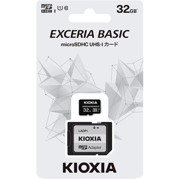 マイクロSD 32GB スマホ ドラレコ ゆうパケット発送 代引不可 KIOXIA MicroSDHCカード EXCERIA BASIC 32GB Class10 UHS-I KMUB-A032G｜mono-pocket｜02