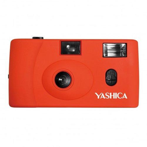 フィルムカメラ 安い コンパクト 初心者 Yashica ヤシカ 35mm フィルムカメラ MF-1 オレンジ フィルム400-24 １本付属 hawks202111 コンパクトカメラ（フィルム）