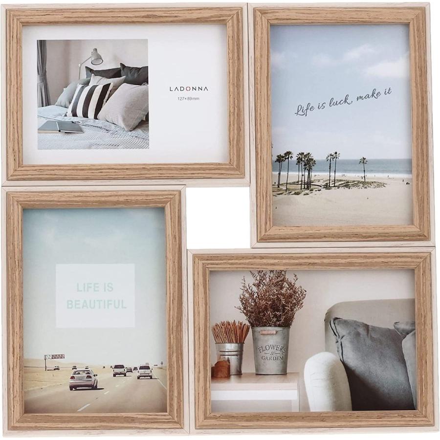 フォトフレーム スタンド付 おしゃれ 写真立て インテリア Ladonna プレゼント ギフト ラドンナ インテリア フォトフレーム 多窓タイプ Df85 40 Iv アイボリー モノポケット Yahoo 店 通販 Yahoo ショッピング