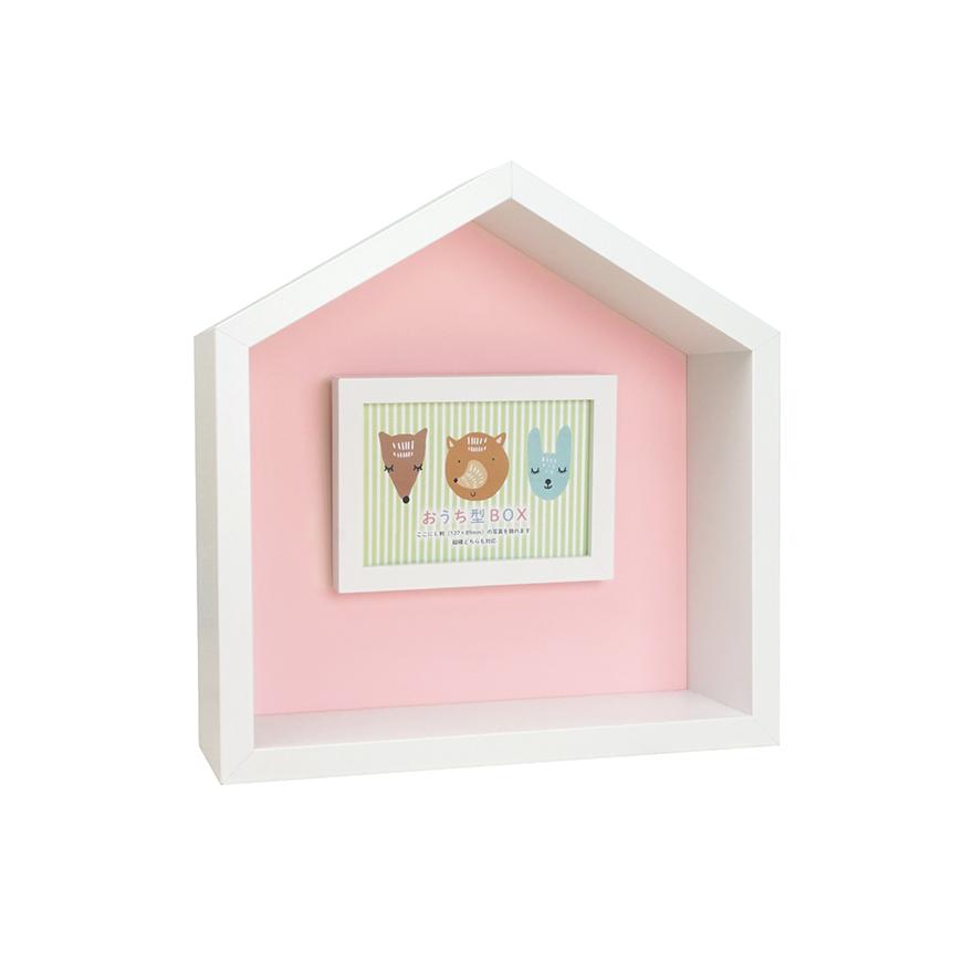 出産祝い かわいい ステキな 万丈 おうち型box L判フレーム付 ホワイト ピンク モノポケット Yahoo 店 通販 Yahoo ショッピング