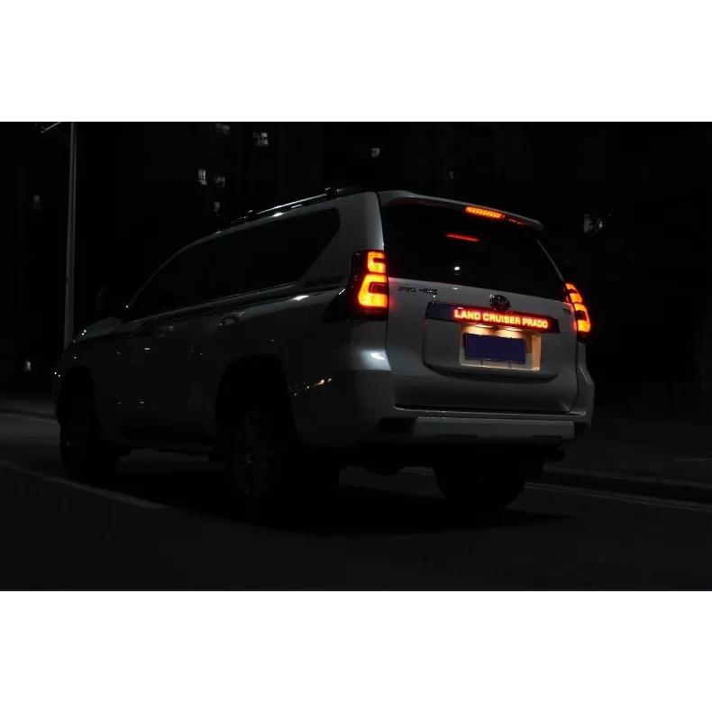 150 ランクル プラド 後期用 メッキ LEDリアガーニッシュ 