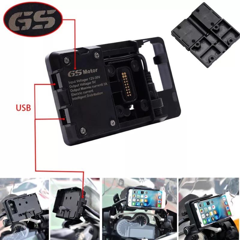 オートバイ用スマホホルダー ナビゲージョンブラケット USB充電 携帯
