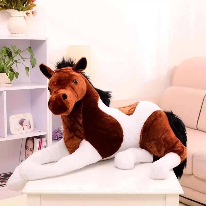 ぬいぐるみ 馬 うま リアル ビッグサイズ もこもこ 可愛い 抱き