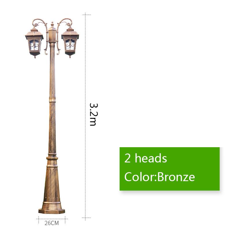 街灯 外灯 Led 街灯照明 門灯 ガーデンライト 街灯ポール 3 2m Led屋外ランプ 防水 3 2m ガーデンライト 庭園灯 または通りに最適 庭 正方形 Mono Prox Store 中庭 I ヨーロッパの景観照明 別荘