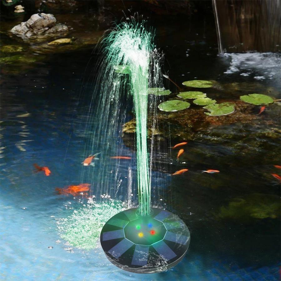 ソーラー 噴水 蓄電 ポンプ 庭の噴水 ガーデニング 池、プール、庭の