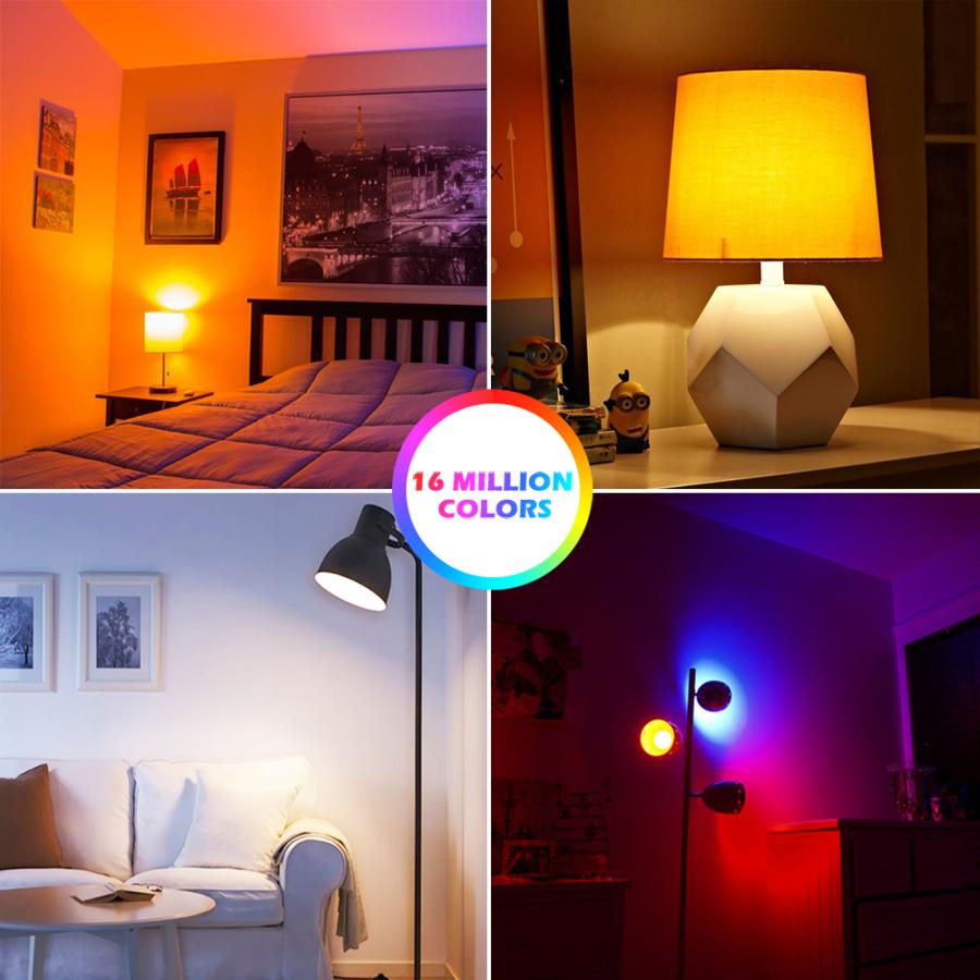 led カラー電球 15ワットwifiスマート電球B22 E27 led rgbランプalexaで動作 |  | 13