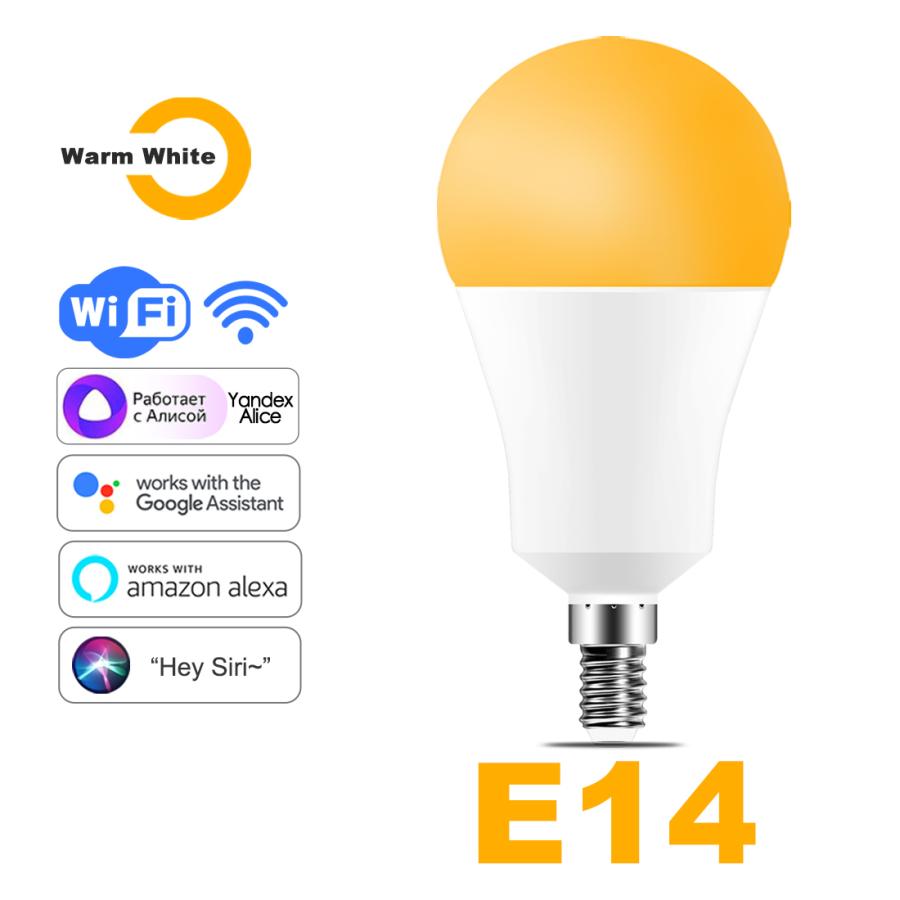 led カラー電球 15ワットwifiスマート電球B22 E27 led rgbランプalexaで動作 |  | 04