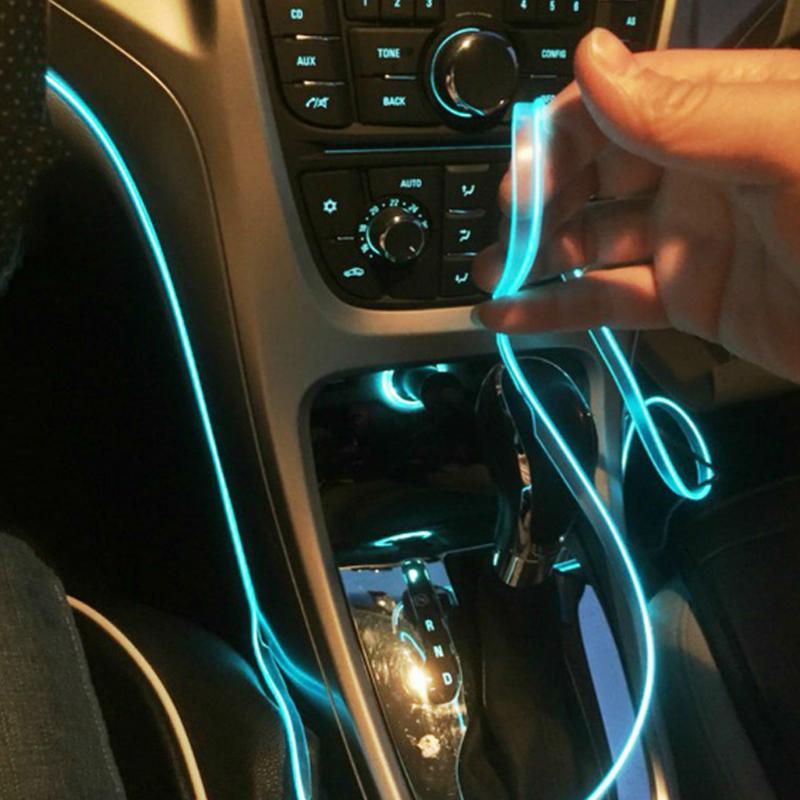 613円 激安セール 車 内装 Led テープ イルミライト フロアライト ネオンライト 5m ムードランプ Usb付き 日曜大工の装飾的なダッシュボード照明 アンビエントライト