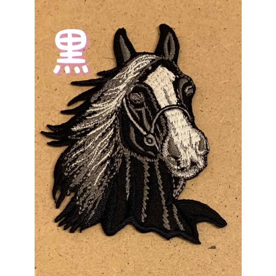 ワッペン 馬 サラブレット 高さ8cm×横幅7cm : mono-sta - 通販